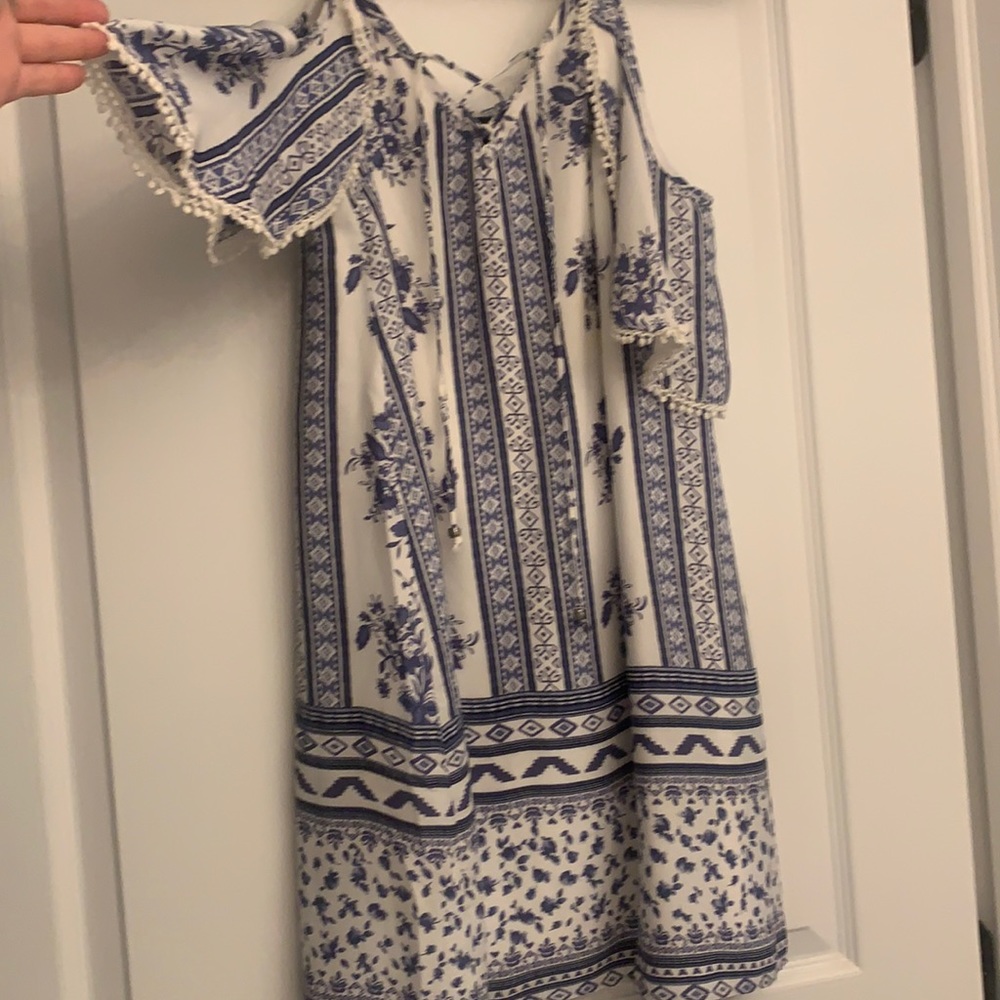 Summer Dress with Shoulder Cut Outs